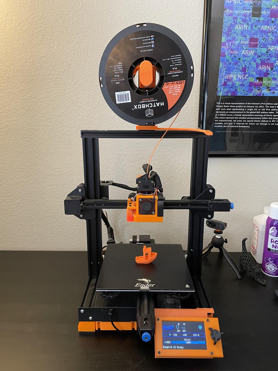 Ender 3 V2 3D printer, heavily modified